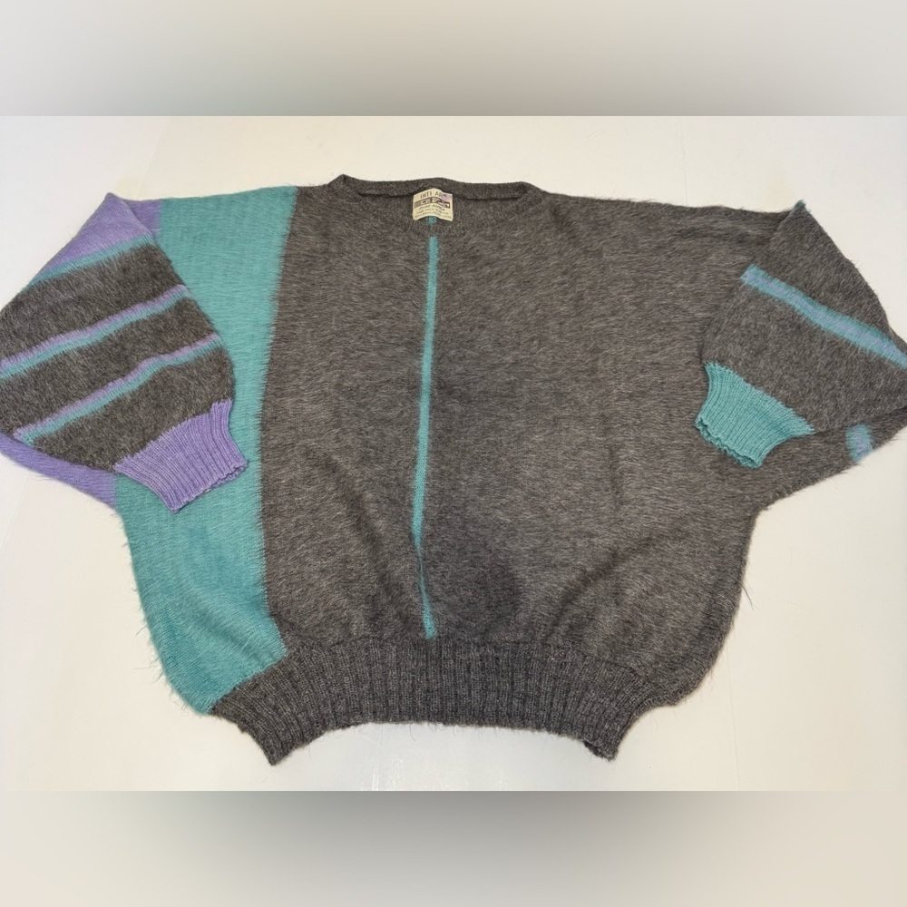 INTI ART PURE ALPACA WOMANS CROPPED SWEATER vintage